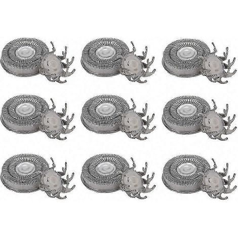 9 Lames de Rechange pour Tondeuse Nez et Tempes, Têtes de Rasoir Électriques de Remplacement, Accessoires de Coupe pour Rasoir (1/5)
