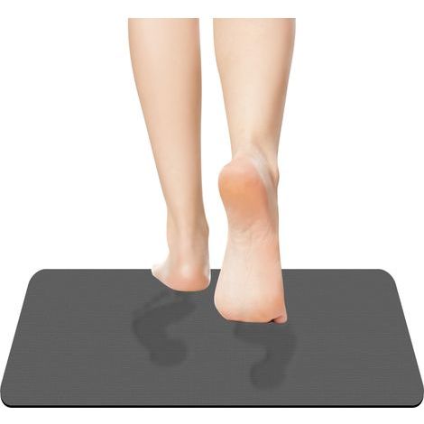 Grand Tapis de Bain antidérapant Super Absorbant à séchage Rapide pour Salle de Douche, Baignoire, évier, Chambre à Coucher (Gris foncé, 40 x 60 cm) (1/5)