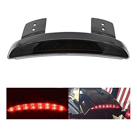 Feu de Freinage de Moto Arrière Garde-Boue Bord Rouge LED Course pour XL 883N 1200N XL1200V XL1200X Coque Fumée (1/5)
