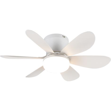 Ventilatore/Plafoniera LED, plastica, bianco opaco, 53x16x53 cm, Lund (1/3)