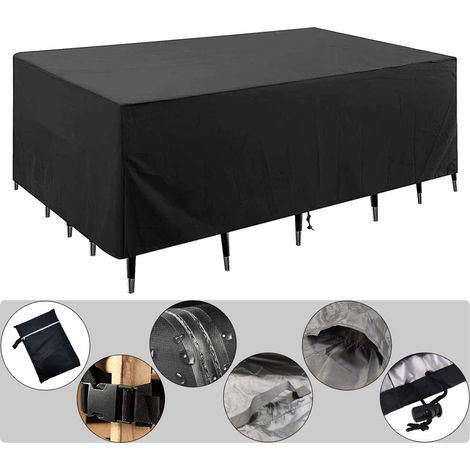Housse de table extérieure 30813889 cm, étanche et résistante aux UV, protection durable pour tables de jardin jusqu’à 300 cm (1/4)