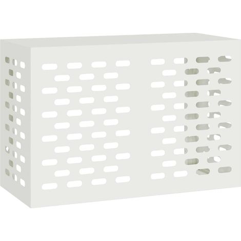 Housse de climatiseur Blanc 90 x 40 x 60 cm Acier