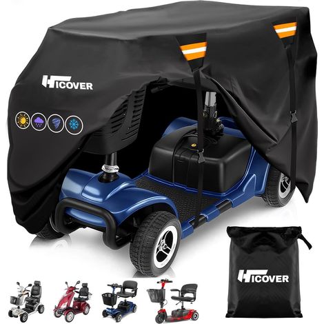 Abdeckhaube für Elektromobil XXXL, 600D wasserdicht, UV-beständig, reflektierend (1/5)