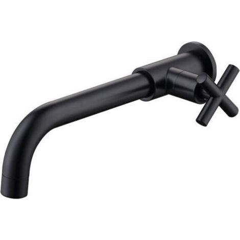Robinet Lavabo - Laiton - Fixation Murale - 1/2 Pouces - Pour Salle De Bain Cuisine - 1 Pièce (1/4)