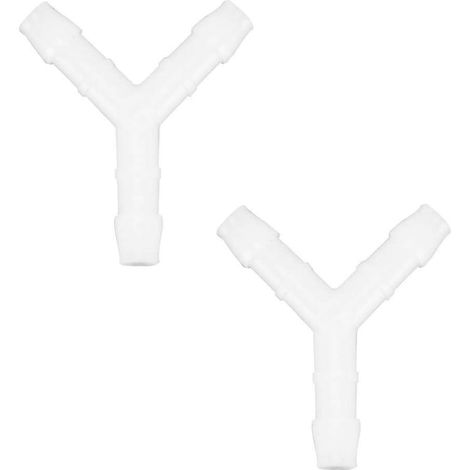 2x raccord de durite en Y diamètre 4mm connecteur tube tuyau carburant essence tracteur tondeuse voiture (1/2)