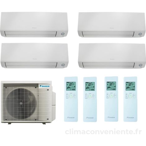 Climatiseur Quadri Split Réversible Daikin Perfera All Season A+++/A++ 2x9000+2x12000 BTU Inverter Wi-Fi (4MXM80A + 2xFTXM25A + 2xFTXM35A)