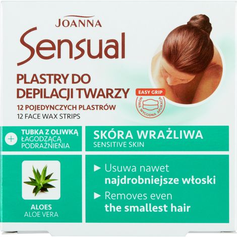 Joanna Sensual - Gesichtshaarentfernungsstreifen, empfindliche Haut (1/2)