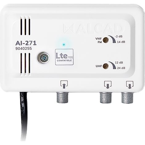 Amplificador de antena interna 2 salidas LTE700 AI-271 ALCAD