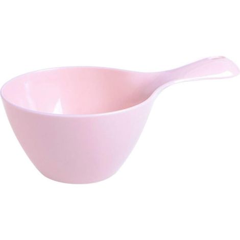 Louche en plastique louche Portable cuillère de bain avec poignée pour cuisine baignoire douche shampooing jardin (rose) (1/5)