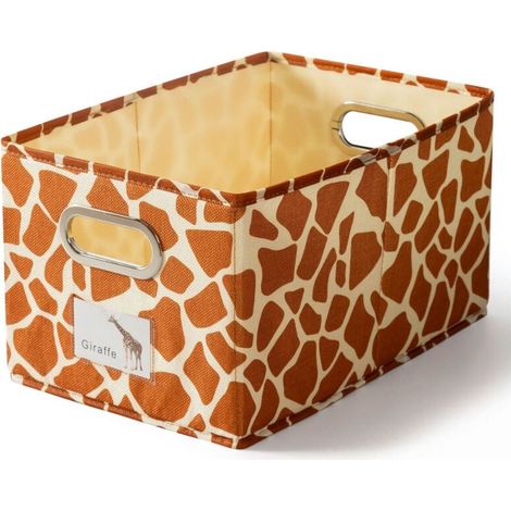 Boîte de rangement en tissu coton lin pliable avec poignées, fenêtre d'étiquette et poche lavable pour bureau, placard ou étagère. (1/5)