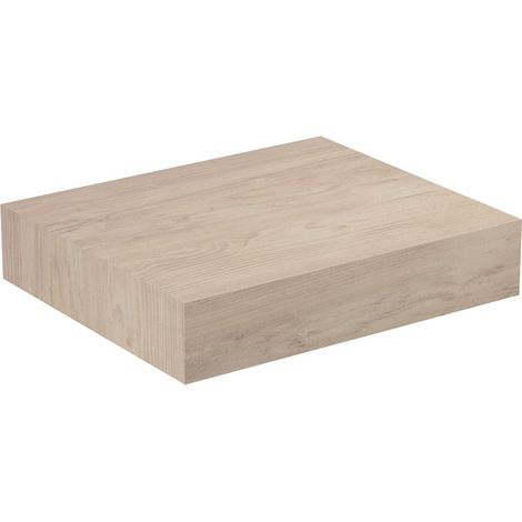 Ideal Standard Console Adapto  , sans découpe, pour combinaison avec lavabos ou plateaux, 600mm, Coloris: Décor lumière de pin - U8405FF