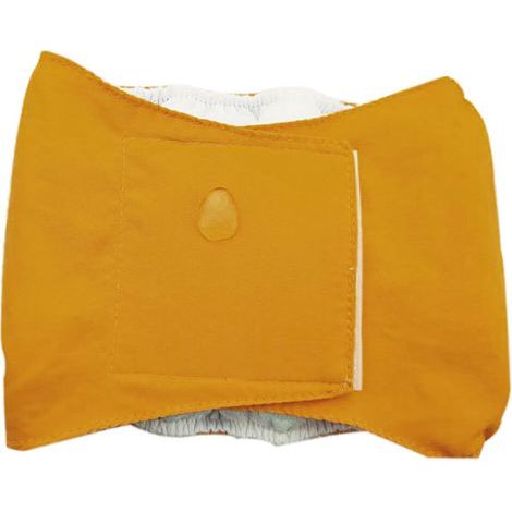 Culotte à bandes ventrales souples avec jarretelles-Jaune S (1/5)