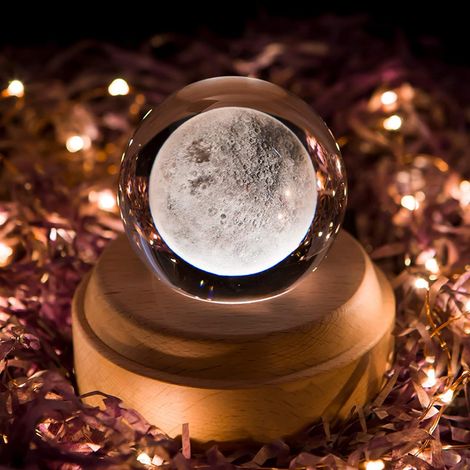 Filiyano – Lampe de projection LED - Boîte à musique lumineuse à boule de cristal 3D rotative (1/5)