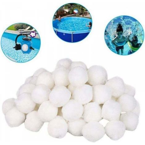 Balles Filtrantes, 200g Boules de Filtre de Piscine , Convient à Divers Systèmes de Filtration, Filtre à Sable (1/5)