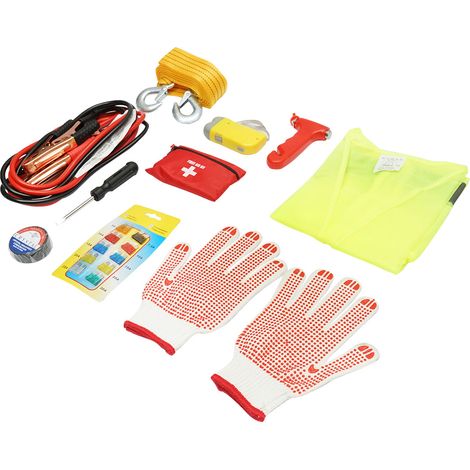 Kit di sicurezza per auto con forniture di emergenza 10 pezzi Breckner Germany (1/5)
