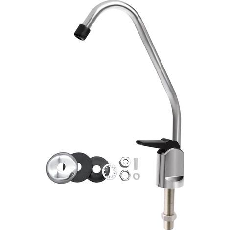 1 Robinet Filtre Eau Acier Inoxydable Bec Pivotant 360 Degrés Valve Céramique Cuisine Évier (1/5)