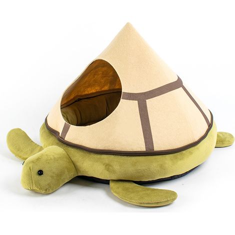 Grotte maison semi fermé panier pour chat chaton tortue universel chaud détachable mignon 4 - usage quotidien, pour chiot et chaton (1/5)