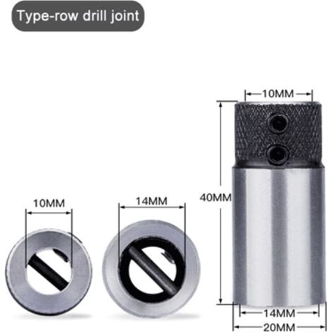 Drill Sleeve Base - Cross Type - Tungsten Steel - For Drilling Rig Collet Chuck - 20x40 mm - 1 Pc (1/5)
