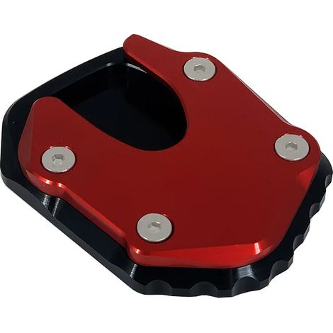(ROUGE) Accessoires moto compatibles avec HONDA X ADV X-ADV XADV 750 2021-2023 : béquille latérale CNC, extension et plaque de support maxpower (1/4)