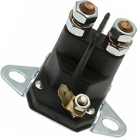 Interrupteur solénoïde, relais de démarrage, pièce de tondeuse à gazon, compatible avec poteaux de 6,35 mm, 3 bornes pour tracteurs Ariens, Snapper, Murray, Wheelhorse (1/5)