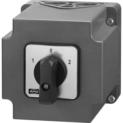 Helios PGWA 12 Polumschalter für Motoren mit getrennter Wicklung, 3-PH 400V, 3-PH, max. 12A, IP 65