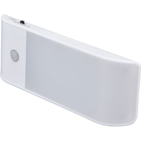 Lampe LED 12 LED avec capteur de mouvement, rechargeable USB, adhésive, petite veilleuse pour escalier, placard, armoire (1/5)