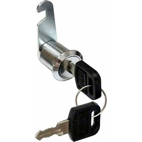 Serrure batteuse cylindre 30mm – Verrou de porte pour armoire et boîte aux lettres – Acier inoxydable – Installation facile (1/4)