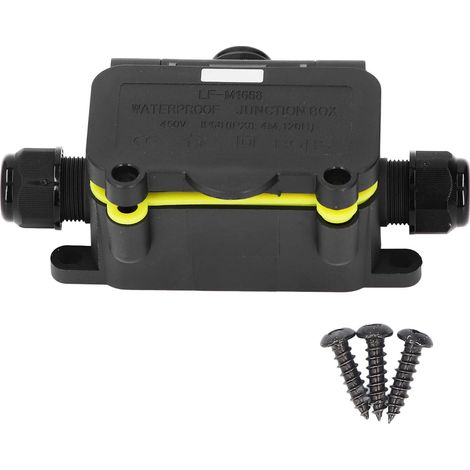 Boîte de jonction étanche à l'eau, plastique électrique extérieur 3 voies IP68 450V 40A LF-M1668 (1/5)