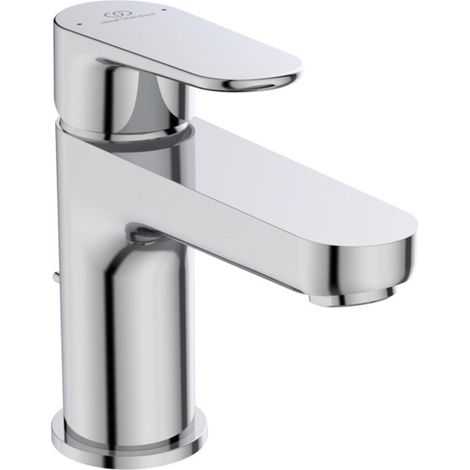 Ideal Standard Grifo lavabo Cerafine O, H80, con vaciador., Salida 114mm, Cromo, BC698AA