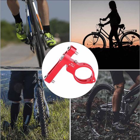 Adaptateur porte-bidon pour vélo d'extérieur, en alliage d'aluminium usiné CNC, avec base adaptatrice. (1/5)