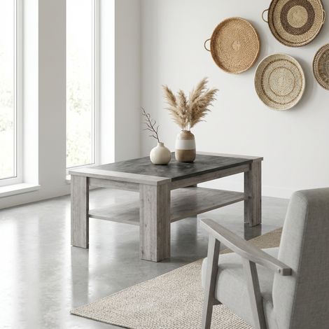 Table basse contemporaine chêne gris Talisman (1/5)