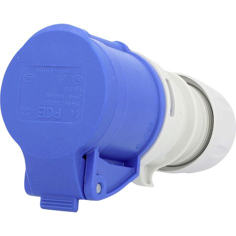 PCE Caravan-CEE-Kupplung 3-polig 16A blau Adapterstecker (1/2)