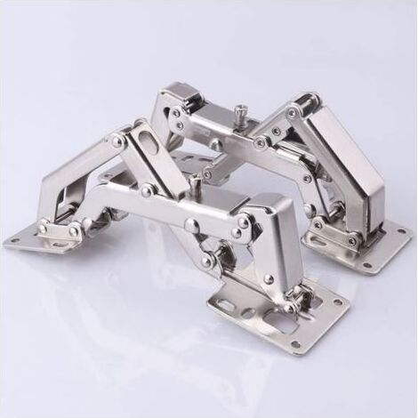 PA Charnière hydraulique grand angle sans trou avec amortissement Charnière hydraulique sans trou Charnière à coussin grand angle sans trou Convient pour salle d'outils (1/4)