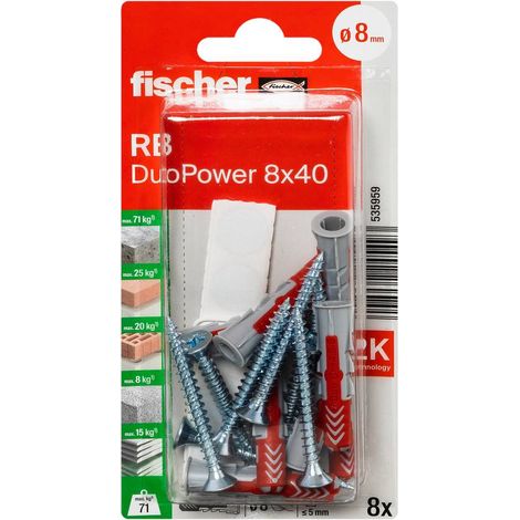 Fischer 535959 DuoPower 8 x 40 RB K NV Kit di montaggio 40 mm 8 mm 1 KIT (1/5)