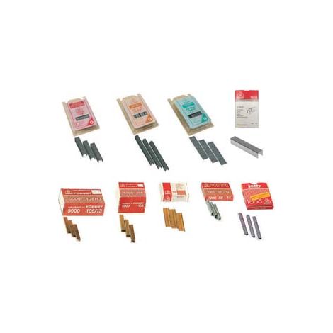 PUNTI E CHIODI PER FISSATRICI- - 126 mm.12x6 oro scatole da pz.1.000 - 1 scatola MAESTRI