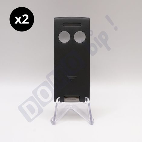 Lot de 2 télécommandes 2 canaux Cardin S504 C2 pour portails et porte de garage - TXQ504C2 - Codage Rolling Code - Fréquence 433,92MHz - (1/5)