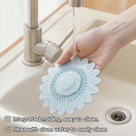 Couvercle D Evacuation - Silicone Souple Non Toxique - Pour Evier Baignoire Canalisations - Diametre 12 6 Cm - Lot De 2 (1/5)