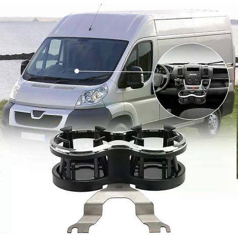 Doppelter Getränkehalter für Peugeot Boxer, Citroen Relay, Fiat Ducato (ab 2007) und Wohnmobile (1/4)