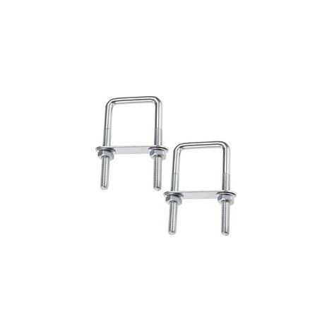 FLITI Pack of 2 M8 U-Bolts, 304 Stainless Steel, 70x110mm, Heavy Duty Fasteners for Pipes and Mechanical Parts (1/5)