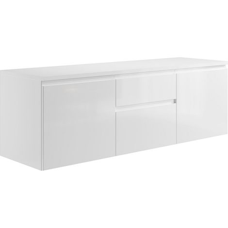 Mobile sotto lavabo sospeso 150 cm Bianco - JIMENA II