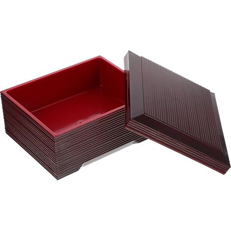 Boîte à bento portable, récipient en plastique noir facile ranger (1/5)