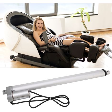 Schubstange für den elektrischen Massagesessel White JS-TGZ-U1, 400 mm, 750 N Metallgetriebe, 12 V Motor, Schubstange + Steuerung/Fernbedienung. (1/5)