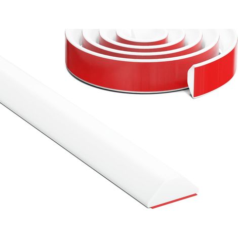 100CM T Forme Blanc Barriere De Douche Silicone,Seuil Douche Barrage d'eau Autocollante,Barre Anti Débordement Douche Italienne, Joint Barrière Porte Douche Pliable et Système De Rétention Étanchéité (1/5)