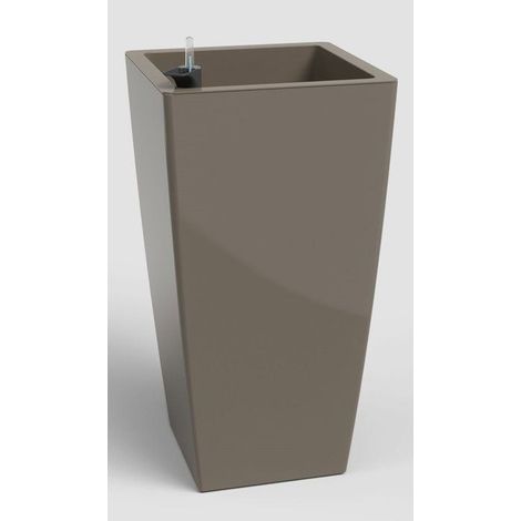 Pot de fleurs - ARTEVASI - Pisa SWS 60 BR - Intérieur/extérieur - Plastique - Ø33 x H61 cm - 45 L - Taupe