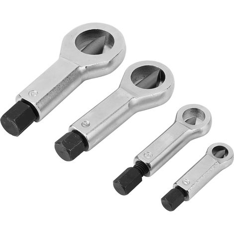 Lot de 4 extracteurs de goujons, coupe-écrous pour vis rouillées, endommagées ou bloquées, 9-27mm (1/3)