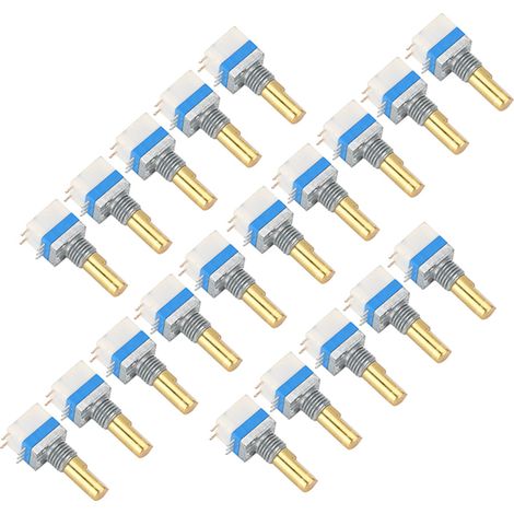 Lot de 20 interrupteurs de volume 3107 en alliage d'aluminium pour talkie-walkie UV5R BF‑888S TK3107 (1/5)