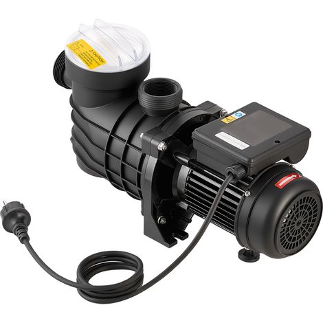 Mophorn Pompa di filtrazione per piscina fuori terra 250W, portata 11700L/h, Ideale per piscine fuori terra, velocità 2850 giri/min e prevalenza massima di 8m, perfetta per il giardino. (1/5)