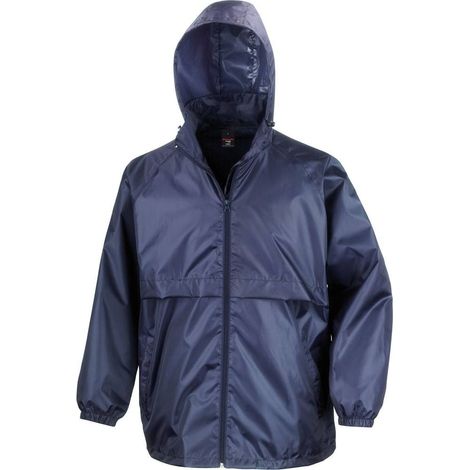 Result giacca a vento da lavoro foderata in rete Blu navy XL