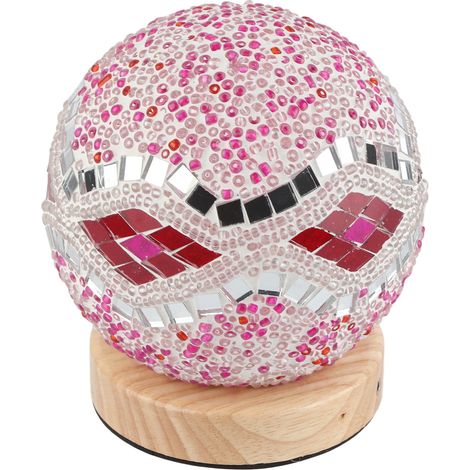 Lampe de table baroque, lampe décorative en verre, rechargeable par USB, commande tactile, trois couleurs, réglage continu de la lumière. (1/5)