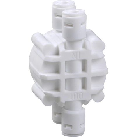 Vanne à osmose inverse 4 voies, raccord rapide pour tuyau 1/4", vanne à membrane pour purificateur d'eau et distributeur d'eau